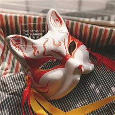 Japanese Hand-painted Spirited Fox Mask 8 Japanese Kawaii Fashion, Heart Shadow, Grandmaster Of Demonic Cultivation, Kitsune Fox, Girl Iphone Cases, Fox Mask, Japanese Folklore, Demonic Cultivation, Japanese Kawaii