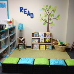 the children's room is clean and organized