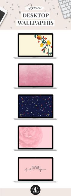 the wallpapers are all different colors and sizes