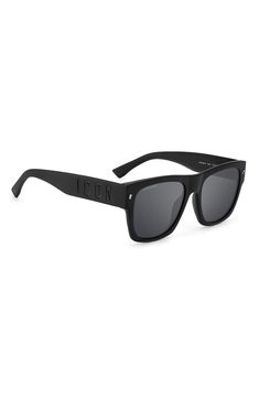 Blocky design defines stylish sunglasses that effortlessly fuse form and function. 55mm lens width; 19mm bridge width; 145mm temple length 100% UV protection Acetate Imported Silver Mirror, Stylish Sunglasses, Silver Mirrors, Square Sunglasses, Uv Protection, Rayban Wayfarer, Black Silver, Matte Black, Square Sunglass