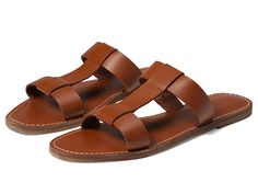 Madewell The Boardwalk T-Strap Slide Sandal - Women's Shoes : English Saddle : Get a perfect match for most of your apparel by wearing Madewell The Boardwalk T-Strap Slide Sandal. Cow leather upper. Unlined. Leather footbed. Slip-on style. Open toe. T-strap. Synthetic outsole. Imported. Measurements: Weight: 6.455 oz Product measurements were taken using size 7, width M. Please note that measurements may vary by size. Classic Leather T-strap Sandals With Adjustable Fit, Classic Adjustable Sandals For Vacation, Classic T-strap Sandals For Beach, Summer Casual T-strap Sandals With Leather Lining, Casual T-strap Sandals With Leather Lining For Summer, Casual Summer T-strap Sandals With Leather Lining, Casual Adjustable Sandals With Leather Lining, Classic Double Strap Sandals For Summer, Casual Leather-lined T-strap Sandals For Summer