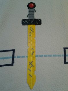 Espada de Finn Hora de Aventuras Fins Swords Adventure Time, Pixel Pattern, Pixel Art Pattern, Perler Bead Patterns, Bead Patterns, Hama Beads