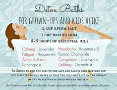 Detox bath Bath Detox, Oils Essential, Bath Recipes, Detox Bath, Essential Oils Bath, Healthy Detox, Young Living Oils, Bath Oils, Relaxing Bath