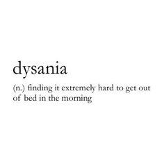 the words dyssania are written in black and white on a white background