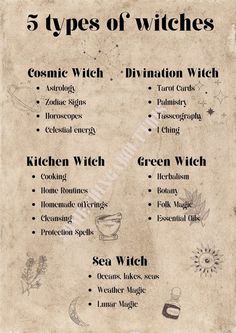 Different Types Of Witches, Lunar Magic, Magia Das Ervas, Magick Book