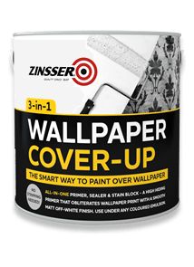 the wallpaper cover - up can be used to paint walls and ceilings with no residues