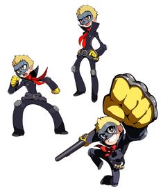 Persona 5 Tactics, Persona Sprites, Ryuji Persona 5, Rwby Chibi, Persona Game, Art Analysis, Mood Art