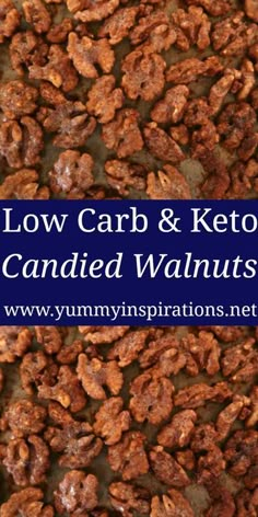 low carb and keto candied walnuts