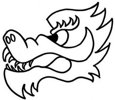 the head of an alligator in black and white coloring book pages, drawing for kids