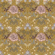 Celestine Mustard Floral Wallpaper Wallpaper A-Street Prints Double Roll Mustard Mustard Wallpaper, Brewster Wallpaper, A Street Prints, Wallpaper Companies, Wallpaper For Sale, W Wallpaper, Plant Wallpaper, Contemporary Wallpaper, Unique Wallpaper