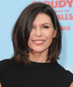 medium hair cuts | Finola Hughes Hairstyle - Casual Medium Straight - 16519 ... Blow Wave, Finola Hughes, Medium Length Hair Straight, Straight Hairstyles Medium, Casual Hairstyles, Long Layered Hair, Long Layers