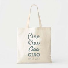 Ciao Italy Wedding Tote Bag Custom Totes Destination Wedding Welcome Tote Italian Wedding Europe Vacation Tote Ciao Tote Bag - Etsy White Tote Shoulder Bag For Wedding, Wedding Gift Bag Tote, Wedding Gift Tote Bag, Elegant Rectangular Bag For Wedding Gift, Wedding Europe, Custom Totes, Wedding Tote Bag, Tote Bag Custom, Tote Bag Size