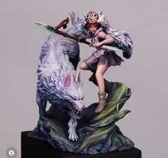 Mononoke Hime, Menma Uzumaki, Vinyl Art Toys, Dungeons And Dragons Miniatures, Almost Ready, Art Storage, Ghibli Art, Miniature Figures, Character Modeling