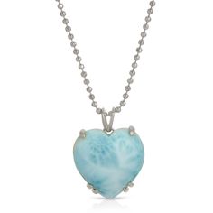 A one of a kind, natural Dominican Larimar is hand prong set, showcasing the stone's beauty. It hangs simply on a ball chain. Choose from 4 options: Heavy 14K Gold plated Brass pendant with a 14K Gold Filled chain, Solid 10K Gold pendant with a 14K Gold Filled chain, all Solid 10K Gold pendant and chain, or all Sterling Silver with a Rhodium plating. Heart is 18mm. The chain is 18" long. We can do custom lengths upon request. 70s Rocker Fashion, Puffy Heart Necklace, Brazilian Gold, Gold Heart Necklace, Puffy Heart, Creating Jewelry, Gold Price, Brass Pendant, Gold Filled Chain