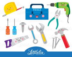 an image of tools clipart set