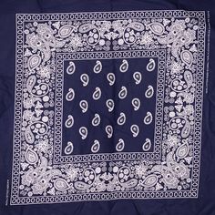 "Navy Blue Paisley Pattern Print 100% Cotton Scarf Bandana Design Face Wrap Fashion  These are 100% cotton bandanas  Size: 27\" x 27\" Individual Bandana Navy Blue Paisley Pattern Print Design. Color maybe look different due to lighting and screen lighting." Bohemian Cotton Headscarf With Bandana Print, Blue Cotton Bohemian Bandana, Casual Cotton Bandana With Pattern, Casual Cotton Patterned Bandana, Casual Patterned Paisley Print Bandana, Casual Paisley Print Patterned Bandana, Wrap Fashion, Face Wrap, Scarf Bandana