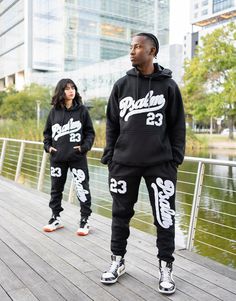 Psalm 23 JOGGER SET - Hoodie – VOTC Clothing Black Hooded Tracksuit For Sports Season, Black Letter Print Sportswear Pants, Black Sportswear Pants With Letter Print, Black Hoodie For Sports Season, Black Hoodie Activewear For Sports Season, Black Stretch Hoodie For Sports Season, Black Hooded Tracksuit For Streetwear, Black Hooded Tracksuit For Gym, Black Stretch Hooded Tracksuit