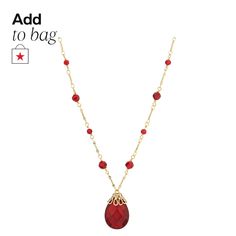 in stock Elegant Red Necklace For Holiday, Red Faceted Pendant Necklaces, Red Faceted Jewelry For Formal Occasions, Red Faceted Pendant Necklace, Classic Red Pendant Necklace, Elegant Red Faceted Necklace, Formal Red Faceted Jewelry, Elegant Red Necklace For Festive Occasions, Elegant Red Necklace For Christmas