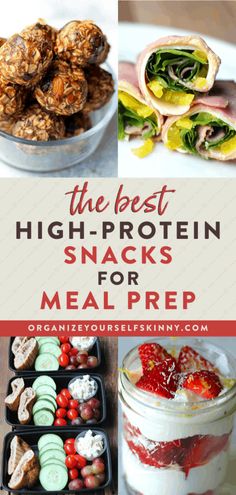 the best high protein snacks for meal prep