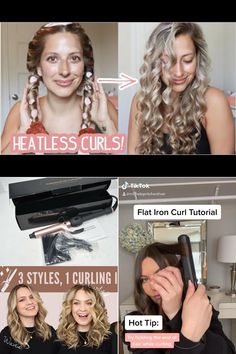 Beautywavy™ - Easy Curly Hair - A Wavy Effect by Smart Foods | This newsletter was created with Smore, an online tool for creating beautiful newsletters for educators, nonprofits, businesses and more Flat Iron Curls Tutorial, Flat Iron Curls, Heatless Curls