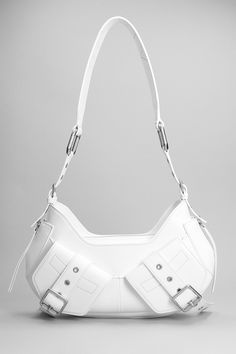 White Shoulder Bag, Luxury Retail, Silver Hardware, Luxury Boutique, Shoulder Bag Women, White Leather, Shoulder Strap, In Italy, Bag Lady