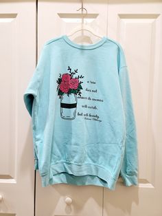 Looking to make a statement while being comfortable and stylish? Look no further than our Roses Sweatshirt!  Inspired by the wise words of Matshona Dhliwayo, this piece is perfect for showing off your beautiful, confident side. The Comfort Colors Sweatshirt is the perfect way to show off your unique sense of style. With a 80/20 poly cotton blend and three beautiful color choices--Chalky Mint, Pepper and White--you'll be sure to look beautiful and feel comfortable all at the same time. And with its exclusive rose decal, flocked with texture, this piece will give your wardrobe an extra boost of personality. Why not add a little blaze of beauty to your wardrobe today? US Unisex sizes: Small-XL. Scroll pictures for size chart Rose Quotes, Comfort Colors Sweatshirt, Your Beautiful, A Rose, Color Choices, Comfort Colors, Wise Words, Beautiful Colors, Bathing Beauties