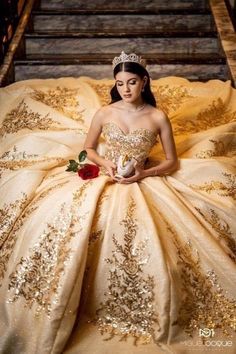 Belle Quinceanera Dress, Beauty And The Beast Quinceanera Dress, Quince Pictures, Quinceanera Dresses Gold, Quinceanera Themes Dresses