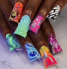 Funky Nail Designs, Jade Nails, Hard Nails, Simple Gel Nails, Modern Nails, Dope Nail Designs, Exotic Nails, Coffin Nails Designs