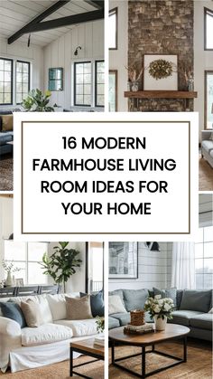 modern farmhouse living room ideas for your home