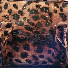 Leopard/Cheetah Print With Brown And Black Background. It Is Extremely Easy To Clean...Just Wipe And Dry. Brand New. It Was In My Boutique. Amazon Rectangular Bag For Everyday Use, Rectangular Amazon Bag For Everyday Use, Amazon Bags, Amazon Bag, Cheetah Print, Black Background, Black Backgrounds, Bags Handbags, Leopard Print