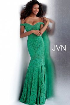 Jovani JVN 62564 Size 8 Long Lace off the shoulder mermaid prom dress Evening Gown Off Shoulder Mermaid Dress, Jovani Gown, Stretch Lace Fabric, Colorful Dresses Formal, Prom Dress Evening, Mermaid Prom Dress, Formal Dresses With Sleeves, Prom Long, Plus Size Cocktail Dresses