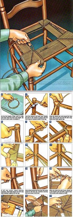 instructions on how to make a bamboo chair