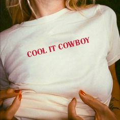 Our sustainably made and ethically sourced Cool It Cowboy baby tee tshirt will give you the high quality shirt of your cowboy dreams. Whether you're a coastal cowgirl or a downtown girl at heart, this cowboy cool baby tee brings the essence of hot cowgirl western style to your closet. Embrace your inner cowgirl with a touch of coquette and  y2k baby tee. Lucky for all you hot country girls, the Cowgirl aesthetic is here to stay ✨Please Note: This is YOUTH tshirt. Please size accordingly  ✨Descri Country Music Outfits, Preppy Summer Outfit, Cool It Cowboy, Cowgirl Tshirt, Country Graphic Tees, Western Tshirt, Cowgirl Graphic, Collateral Beauty, Western Baby