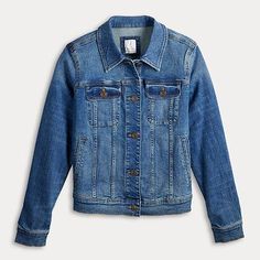 Women's LC Lauren Conrad New Core Denim Jacket Look Stylish, Lc Lauren Conrad, Lauren Conrad, Denim Jacket, Clothes