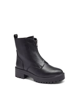 Front Zip Boots, Petite Fashion, Zip Up, Black Boots, Zip Ups, Heel Height, Shoe Boots, Two By Two, Perfect Fit