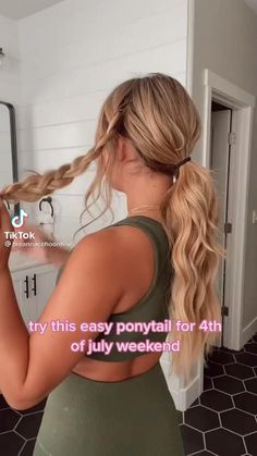 Braid Ponytail Bridesmaid Hair, Pony Hairstyles For Long Hair Wedding, Ponytail Hair Styles For Prom, Elegant Prom Hairstyles Ponytail, Easy Prom Hairstyles Down, Prom Hairstyles Up Ponytail, Prom Hairstyles For Long Hair Curly Ponytail, Prom Braids For Long Hair, Bridesmaid Hair Long Ponytail