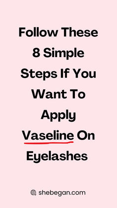 Eyelashes are not only for the show since they also help to protect the eyes from foreign particles. To keep them healthy and looking their best, it is vital to apply a moisturizer regularly.

A good option is Vaseline, which is inexpensive and easy to find. In addition, it can be used on different parts of the body, such as the lips and skin. Applying Vaseline to the eyelashes is simple. Vaseline Eyelashes, Parts Of The Body, Eyelashes, Lashes, Moisturizer