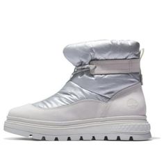 (WMNS) Timberland Greenstride Ray City Puffer Boots 'White' A5NMQ Puffer Boots, Wedge Sneaker, Puffer, Wedges, Boots, Sneakers, White