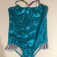 L.A. Lounge Girls Teal Swimsuit Size 8 Nwt. Brand New Condition. Fitted Fun Bodysuit For Playwear, Fun Fitted Bodysuit For Playwear, Fitted Blue Bodysuit For Playwear, Blue Sleeveless Bodysuit For Playwear, Blue Sleeveless Playwear Bodysuit, Sleeveless Blue Bodysuit For Playwear, Fitted Blue Fun Swimwear, Teal Swimsuit, Kids Swimming