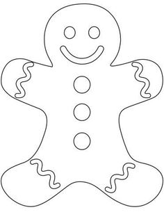 the outline of a ginger is shown in black and white, it looks like he's smiling