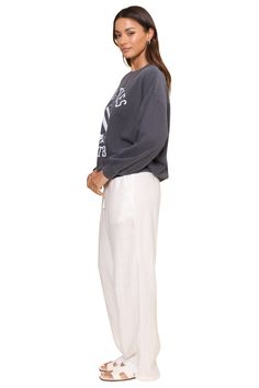 Snuggle up in this mega comfy brushed fleece sweatshirt. We're channeling the yacht life with this super-sized, sailing-inspired pullover - perfect for lounging all year long! Sporty Relaxed Fit Sweatshirt For Lounging, Casual French Terry Sweats For Lounging, Relaxed Long Sleeve Sweatshirt For Leisure, Relaxed Long Sleeve Leisure Sweatshirt, Relaxed Long Sleeve Sweats For Leisure, Sporty Fleece Sweatshirt For Lounging, Sporty French Terry Sweatshirt For Lounging, Navy Sweatshirt For Loungewear, Casual French Terry Sweatshirt For Lounging