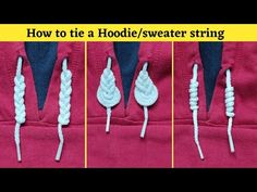 how to tie a hoodie / sweater string