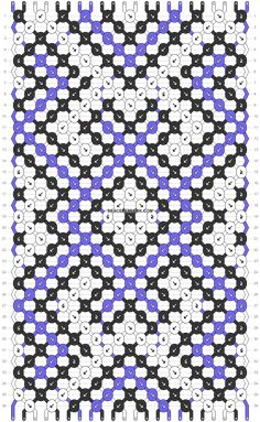 an image of a black and white pattern with blue dots on the bottom right corner