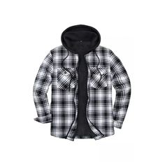 Look cool and coordinated with your family in this Men's Matching Family Black White Plaid Zip Up Hooded Jacket. Stylish and comfortable, you can show your family pride in the hood and be warm and cozy on even the chilliest days. Zip it up and let's go! Family Black, Flannel Hoodie, Urban Clothing, Mens Flannel, Flannel Jacket, Mens Shirt, Sherpa Lined, The Urban, White Plaid