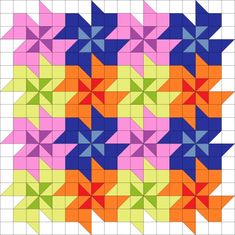 an image of a colorful quilt pattern