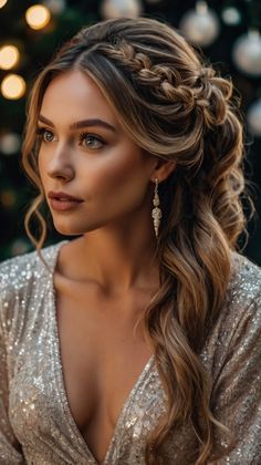 Tousled Elegant Innovations for Christmas Party Hairstyles ✨ Hair Game, Try Something New