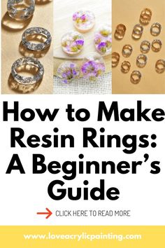 how to make resin rings a beginner's guide click here to read more