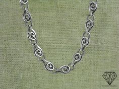 925 oxidized sterling silver chain necklace for women with beautiful weaving. Handmade solid silver openwork necklace is available from 16 to 20 inches, even 22 inches. Make a minimalist gift to mom unique jewelry silver necklace for pendant. Chain dimensions: width 0.6 cm (0.23 in) height 0.3 cm. (0.11 in) Dimensions and approximate weight: 40 cm. (15.8 in.) - 25 g. 45 cm. (17.71 in) - 27.13 g. 50 cm (19.68 in) - 30.22 g. 55 cm. (21.65 in) - 33.18 g. We can make chain of any size you like Nickel-free Link Necklace For Gift, Spiral Sterling Silver Jewelry With Oxidized Finish, Elegant Oxidized Sterling Silver Chain Necklace, Elegant Sterling Silver Chain Necklace With Oxidized Finish, Everyday Artisan Silver Necklace, Handmade Sterling Silver Link Necklace, Handmade Sterling Silver Link Necklaces, Artisan Silver Necklace For Everyday, Artisan Silver Necklace For Everyday Wear