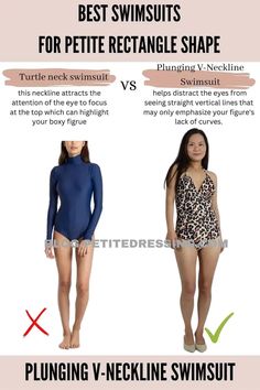 Swimsuit Style Guide for Petite Rectangle Shape