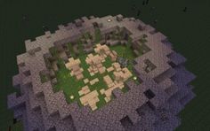 an image of a small island in minecraft